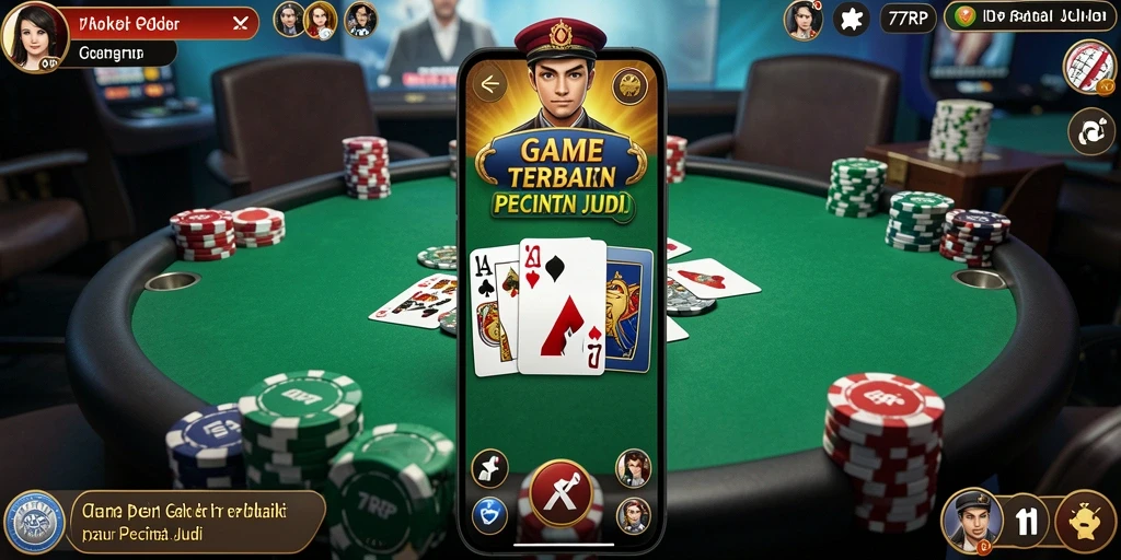 Tampilan menarik dalam gameplay Poker di 77RP.