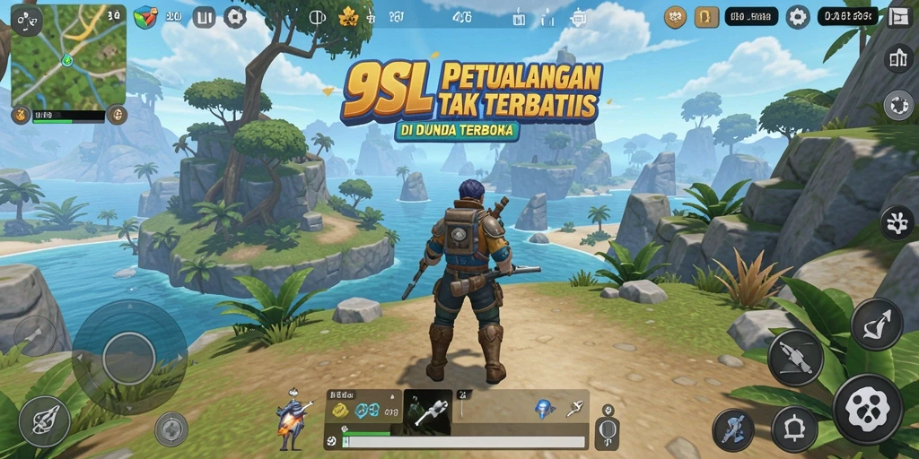 Screenshot menunjukkan aksi seru di dunia terbuka 99SL.
