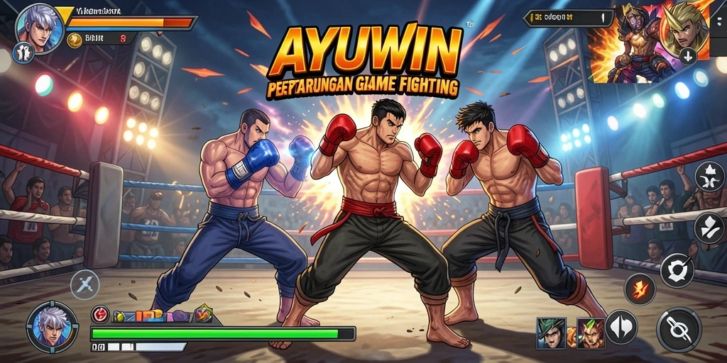 Tampilan gameplay AYUWIN yang menegangkan dan penuh aksi.