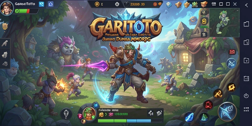 Tampilan gameplay GARITOTO yang menakjubkan dalam dunia MMORPG.