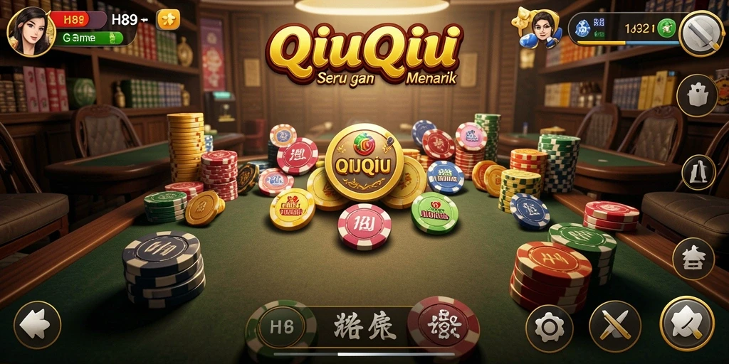 Screenshot H89 menampilkan gameplay seru dari permainan QiuQiu.
