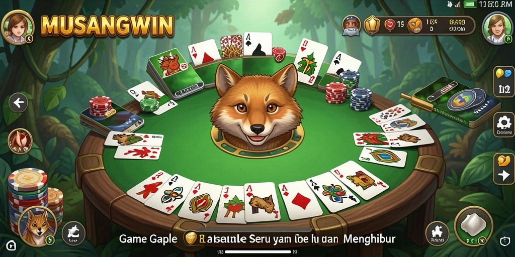 Tampilan gameplay MUSANGWIN yang mengasyikkan dan interaktif.