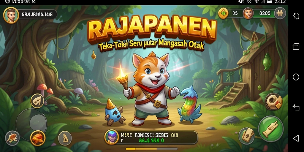 Tampilan permainan Puzzle yang menarik dan penuh warna.