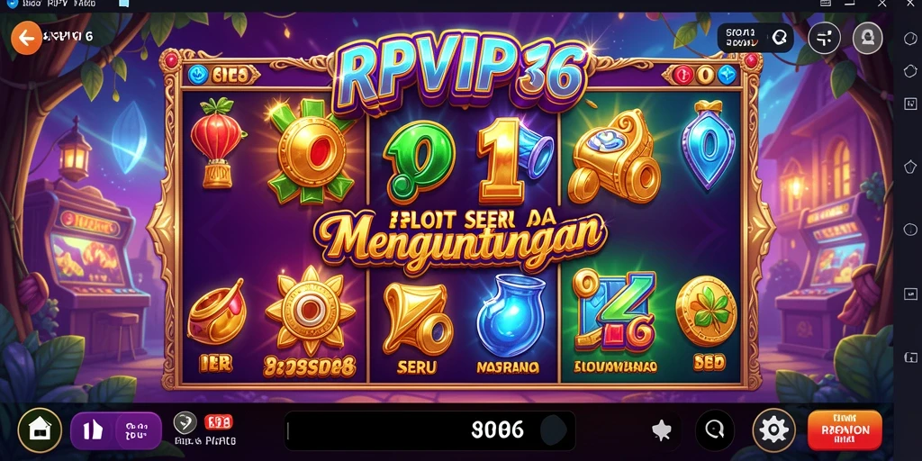Screenshot gameplay RPVIP6 yang menunjukkan keseruan bermain slot.