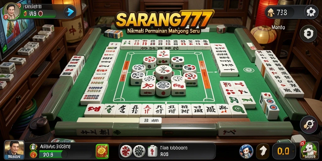 Tampilan gameplay Mahjong yang menarik dan mendebarkan.