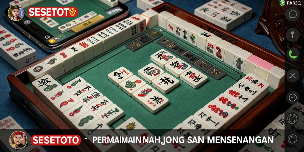 Gameplay SESETOTO menunjukkan momen seru dalam permainan Mahjong.
